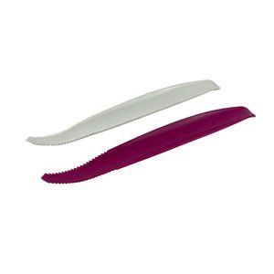 Tupperware Serrated Grapefruit Knife Lettuce Tomato Corer Scoop Pink White